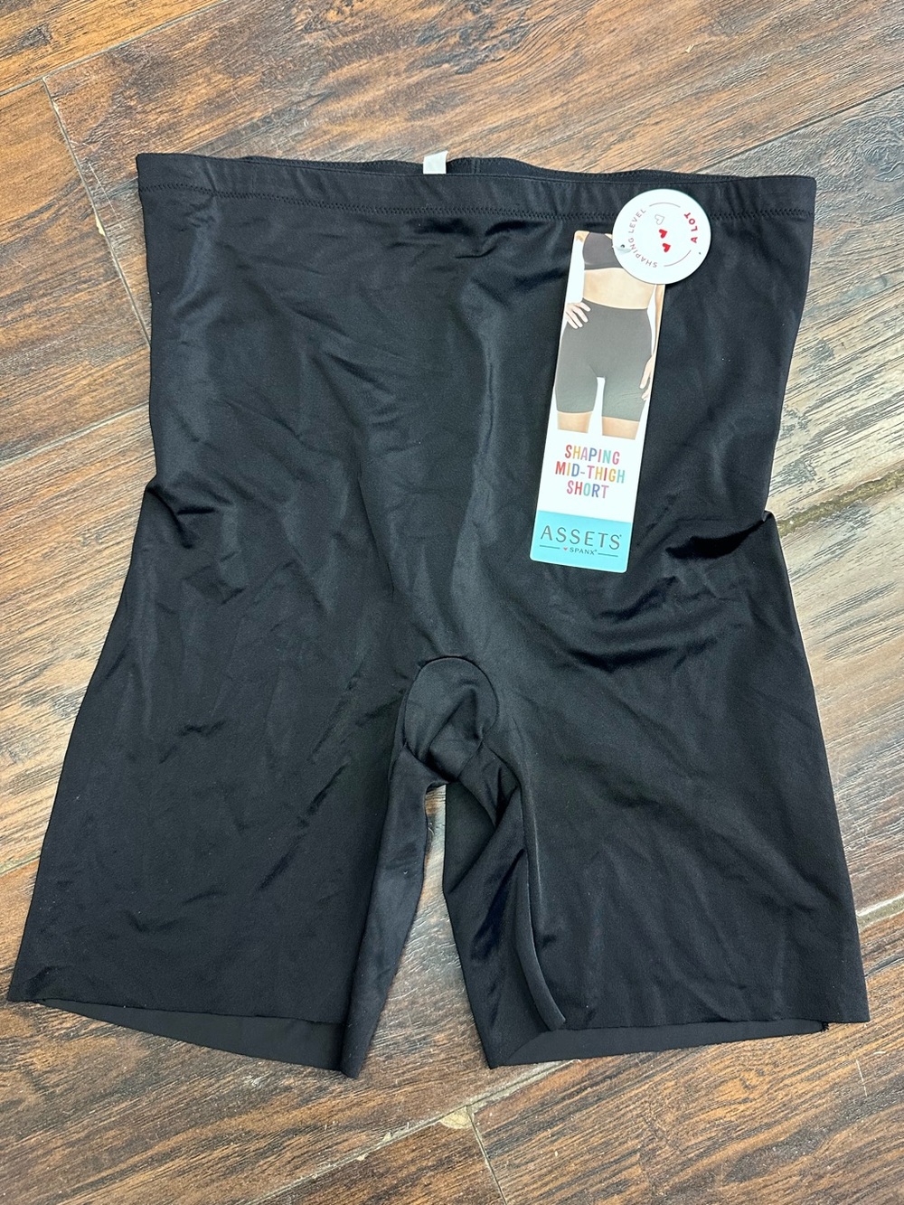 ASSETS by Sara Blakely Shaping Mid-Thigh Shorts Black Women's Size 1X